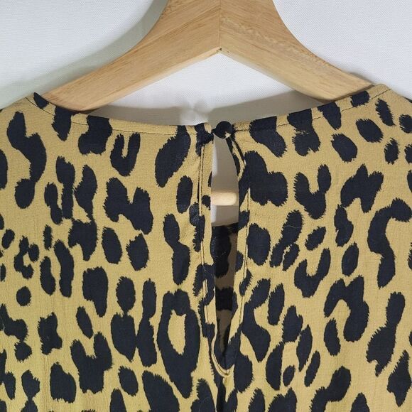 Banana Republic Leopard Print Long Sleeve Blouse - Picture 9 of 12